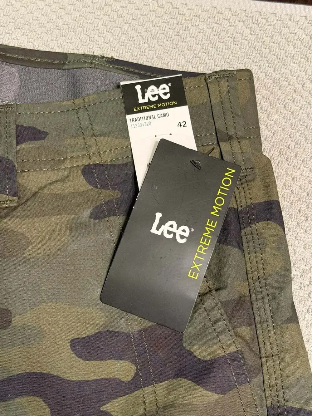Lee Extreme Motion Relaxed Fit Traditional Camo Cargo Shorts